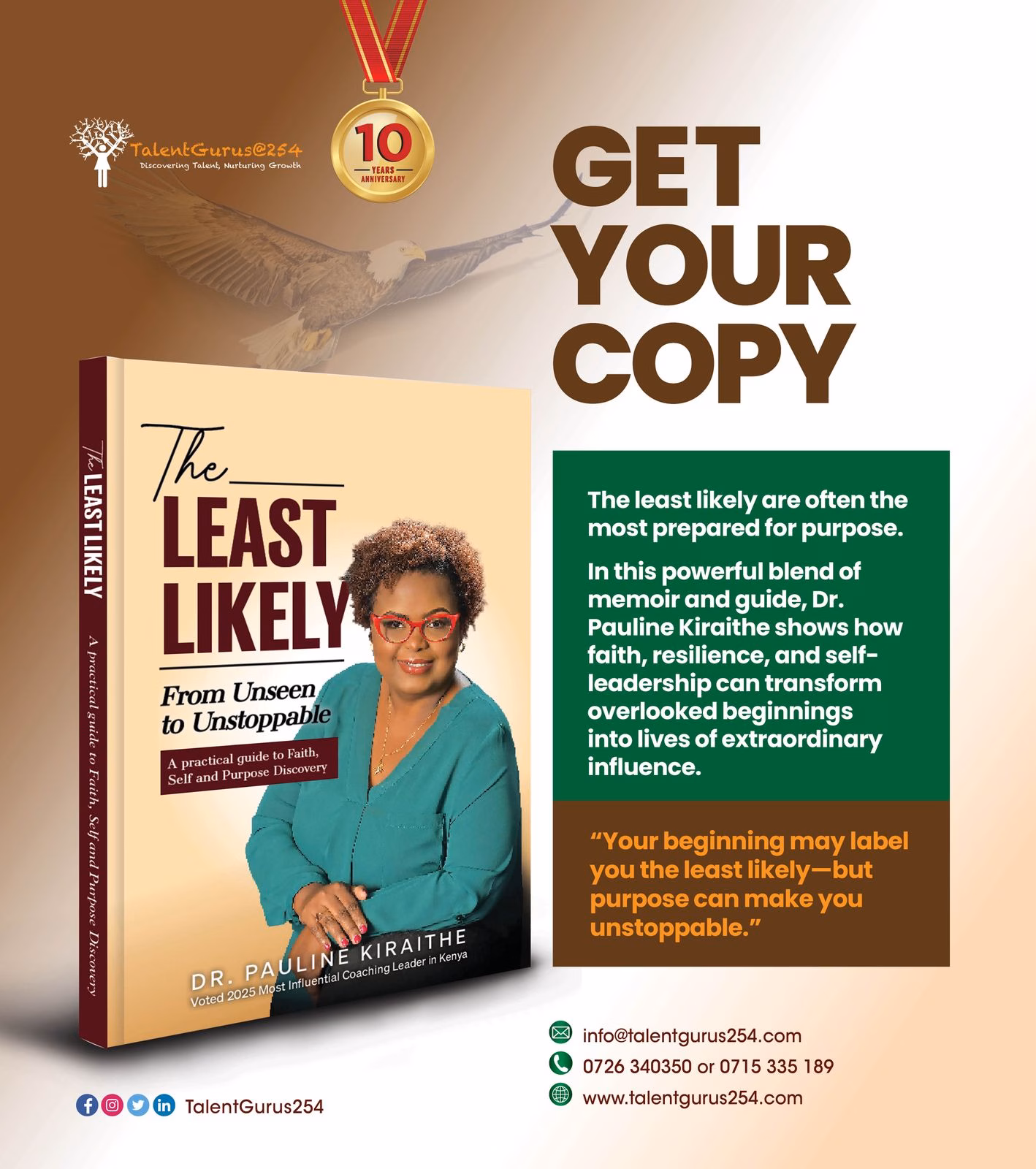 The Least Likely: A Journey of Faith and Purpose by Dr. Pauline Kiraithe